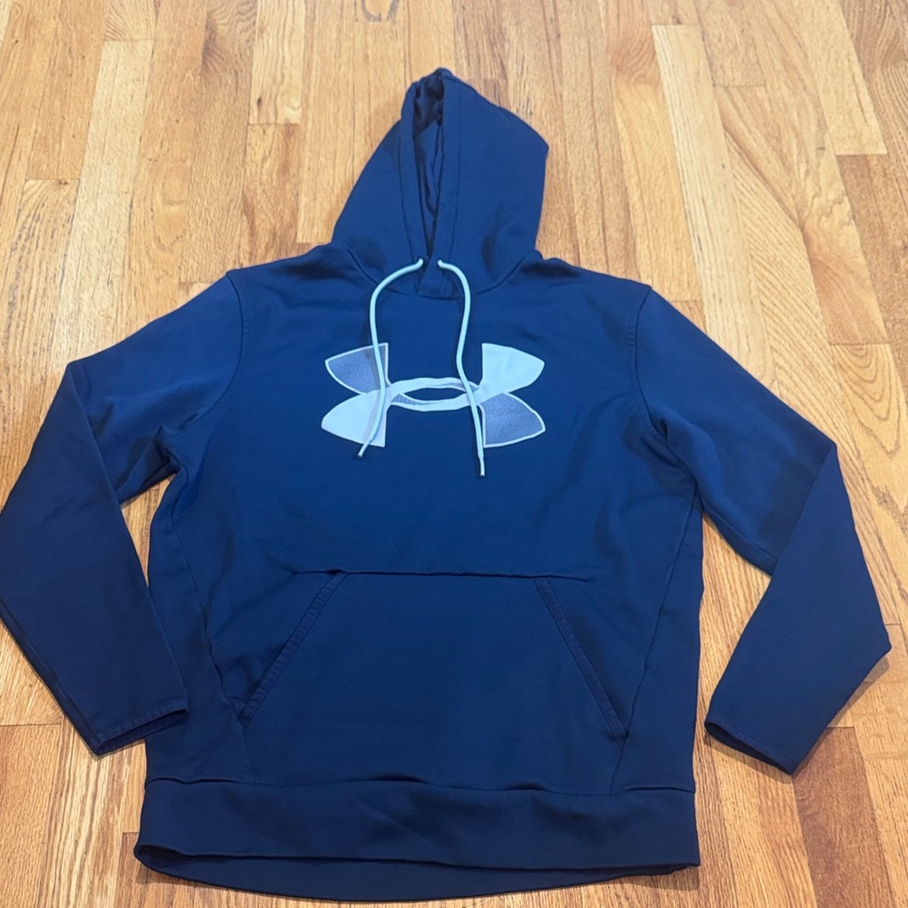 Under Armour Men's Navy Blue Pullover Hoodie Size Small